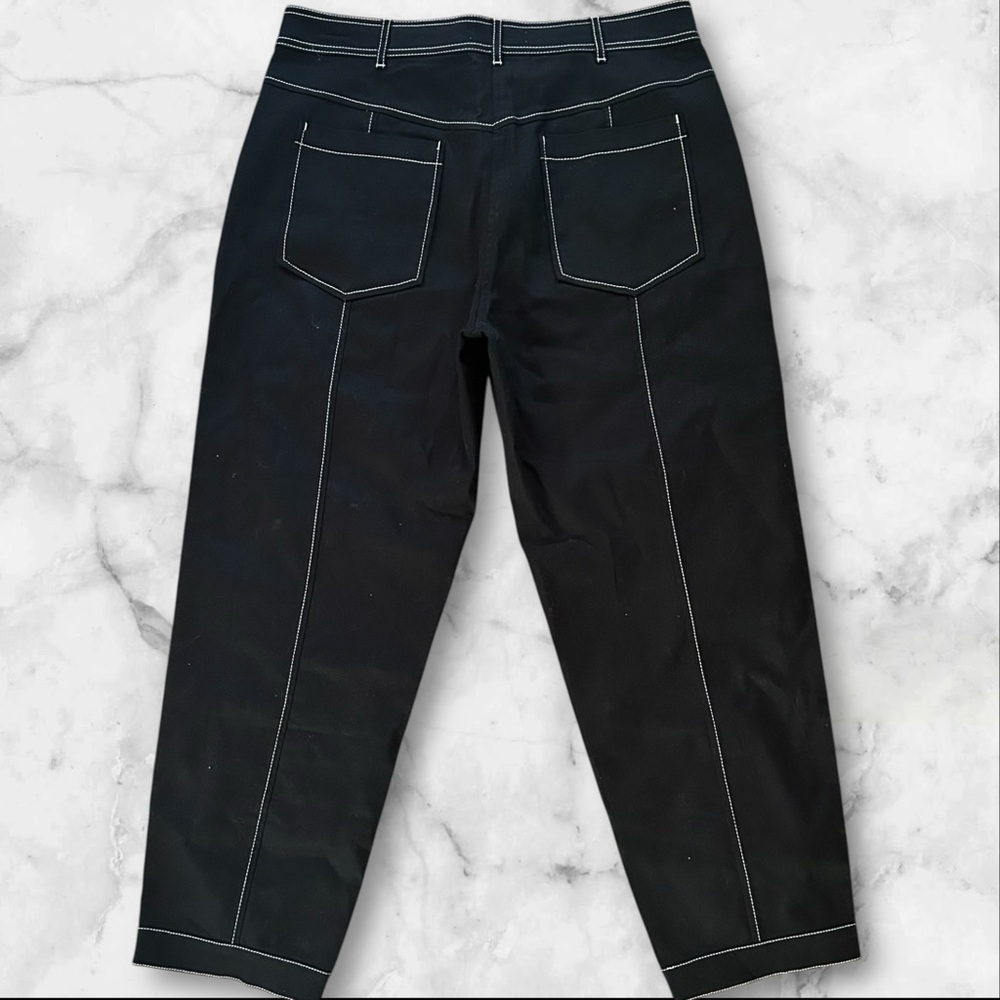 Something Navy Black‎ Wide Leg contrast stitch trousers size 16 New - Picture 5 of 9